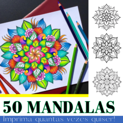 50 Mandalas Premium + Bônus - comprar online