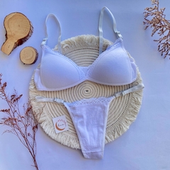 Conjunto Valentina Blanco ALGODON (C-3098) - comprar online