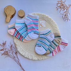 Medias soquetes rayadas (M54) - comprar online