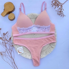 Conjunto Coni Rosa -bombacha entera- (C-3282) - comprar online