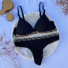 Conjunto Dina PRINT Negro (C-3283) - comprar online