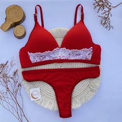Conjunto Coni Rojo -bombacha entera- (C-3282) - comprar online