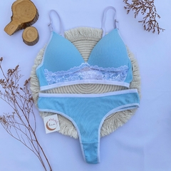 Conjunto Coni Celeste -bombacha entera- (C-3282) - comprar online