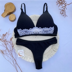 Conjunto Coni Negro -bombacha entera- (C-3282) - comprar online