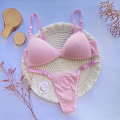 Conjunto Valentina Rosa ALGODON (C-3098) - comprar online