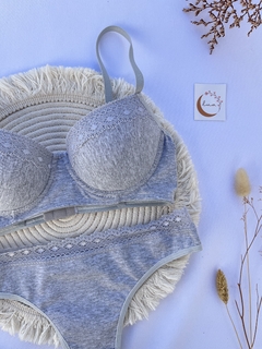 Conjunto Ivon Gris algodón (C-802) - comprar online