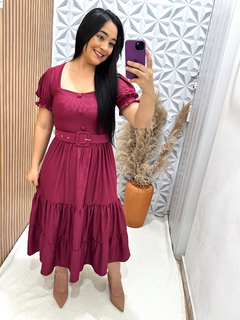 Vestido com cinto