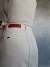 Pollera de jean color crema - comprar online