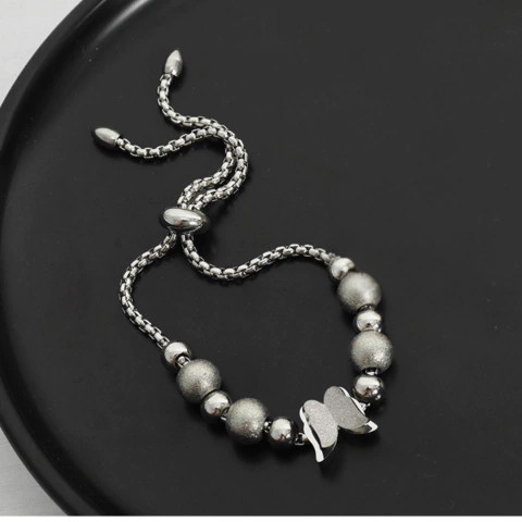 Pulsera mariposa ajustable plateado - comprar en línea