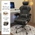 Leatherwear Cadeira De Escritório Ergonomia Computador Girar Fezes Voltar Supor