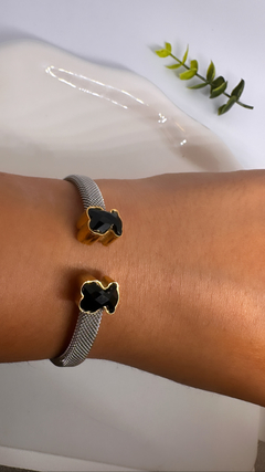 Bracelet with silver and gold transfers on internet