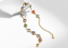 Gold plated evil eyes bracelet
