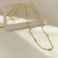 Gold plated beaded necklace - buy online
