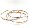 Three gold bracelet set