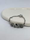 Sterling silver bracelet with charms