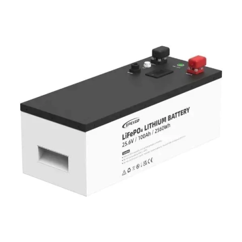 Bateria Solar de Lítio - EPEVER - LFP 2.56kWh - 25,6V - 100Ah / 5 anos Garantia - comprar online