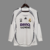 Camisa Manga Longa Real Madrid Titular | 06/07 | Versão Retrô Masculino - Branca