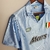 Camisa Napoli Titular | 90/91 | Versão Retrô Masculino - Azul