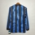 Camisa Manga Longa Inter de Milão Titular | 10/11 | Versão Retrô Masculino - Azul e Preta - comprar online