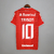 Camisa Internacional Titular | 21/22 | Versão Torcedor Masculino - Vermelha - Todos os Patrocínios na internet