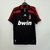 Camisa Milan Reserva | 07/08 | Versão Retrô Masculino - Preta