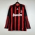 Camisa Manga Longa Milan Titular | 08/09 | Versão Retrô Masculino - Vermelha e Preta