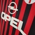 Camisa Manga Longa Milan Titular | 99/00 | Versão Retrô Masculino - Vermelha e Preta