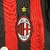 Camisa Manga Longa Milan Titular | 09/10 | Versão Retrô Masculino - Vermelha e Preta - loja online