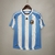 Camisa Argentina Titular | 2010 | Versão Retrô Masculino - Azul e Branca