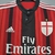Camisa Milan Titular | 14/15 | Versão Retrô Masculino - Vermelha e Preta na internet