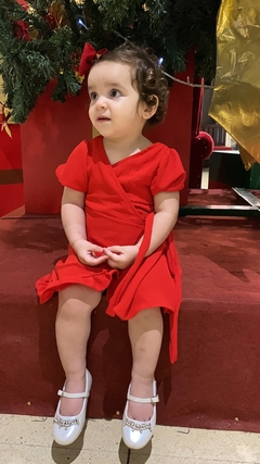 vestido cruzado - yaninalaudin.moda
