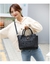 Bolsa para mulheres, inteligentes, elegantes e determinadas, portátil PU, padrão lichia.