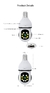 câmera de lâmpada 8mp 4k câmera wifi 5g para vigilância em casa holofotes e2 - loja online