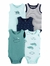 Kit Body Bebê Bichinhos Regata Menino 5 Peças Carter's