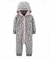 Macacão Bebê Cinza Poás Zíper Fleece Carters
