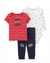 Conjunto Trio Bumbum Momm'ys Catch Menino Carter's