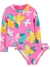 Conjunto Praia Com Proteção UPF50+ Infantil Bebê Floral Carter's