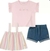 Conjunto 3 Peças Short Jeans Verão Calvin Klein Kids