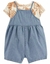Jardineira Jeans Blusa Folhagem Carter´s - comprar online