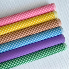 Folha de eva xadrez light Candy