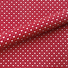 Folha EVA Coração Pontilhado Vermelho - Branco - comprar online