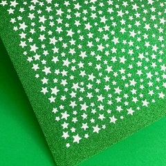 Folha de EVA Glitter - Estrela
