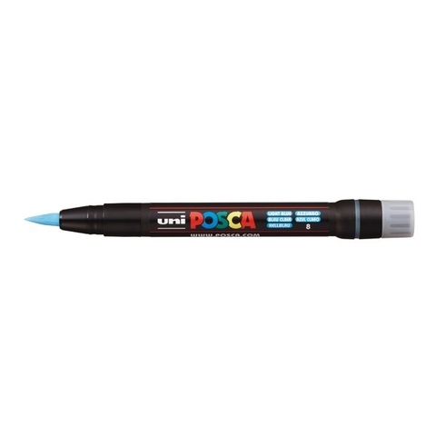 MARCADOR POSCA CELESTE PUNTA PINCEL (PCF-350) - comprar online