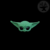 Baby yoda para dentrifico
