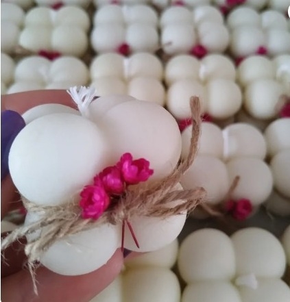 10 uni Mini Vela Bublle Buquê - Personalizadas