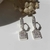 Argollas Baguette con strass - comprar online