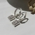 Argollas Baguette con strass - tienda online