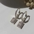 Imagen de Argollas Baguette con strass