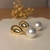 Aros pendientes de perla