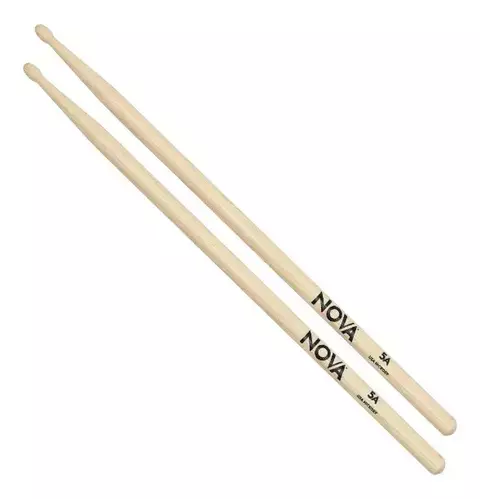 Par De Baquetas 5a Ponta Madeira Hickory N5a Vic Firth 6092 Cor Natural